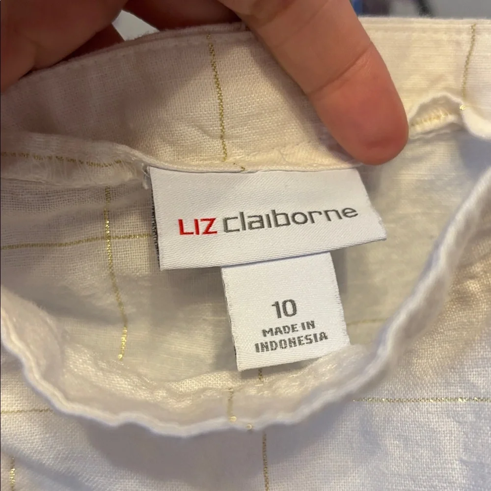 Liz Claiborne White Sleeveless Maxi Dress - Picture 2 of 3